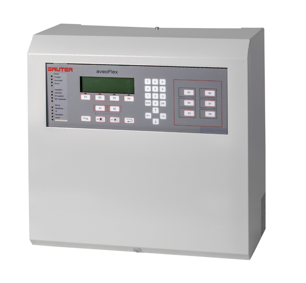 121 002 Brandmeldezentrale bis 6 Ringleitungen mit Gehäuse freigestellt