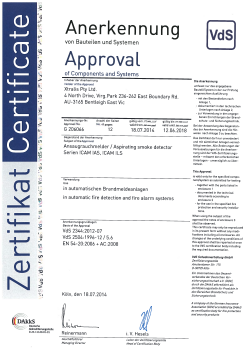 321 002 VdS Zertifikat