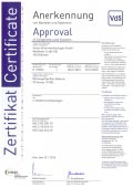 172-002 VdS Zertifikat 1