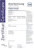 172-005 VdS Zertifikat 1