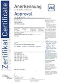 333-001 VdS Zertifikat