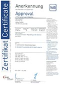 333 019 VdS Zertifikat