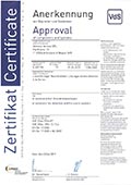 341 001 VdS Zertifikat