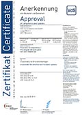 411 003 VdS Zertifikat