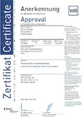 412 004 VdS Zertifikat