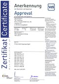 441 002 VdS Zertifikat