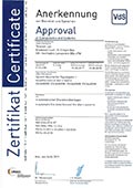532-001 VdS Zertifikat